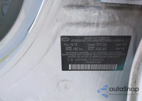 2017 Hyundai Elantra Se из США, поврежденный, VIN 5NPD84LF7HH161512